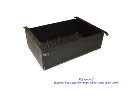 Cage which contains the charcoal for table brazier, or reblochon oven